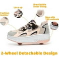 thumbnail image 2 of Cyiecw Roller Skate Shoes for Kids Boys Girls Rechargeable Wheels Sneakers Fashion Roller Wheeled, 2 of 6