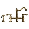 thumbnail image 2 of Whitehaus WHKBTLV3-9206-AB Vintage III Entertainment/Prep Bridge Faucet, 2 of 2