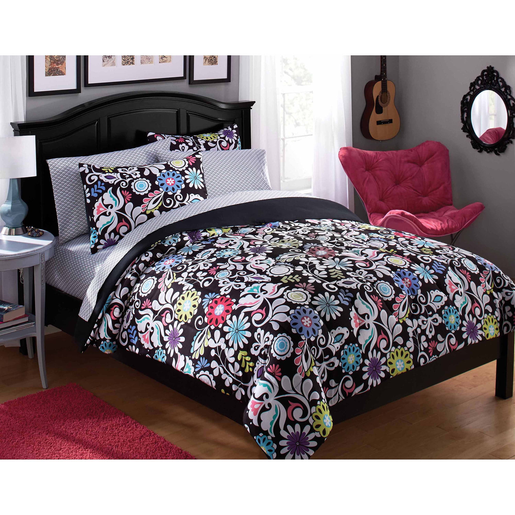 your zone paradise bed in a bag black Walmart