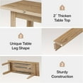 thumbnail image 4 of Tribesigns 79" Extra Long 2 Person Desk, Modern Wooden Double Desk Computer Desk for Home Office, 4 of 6