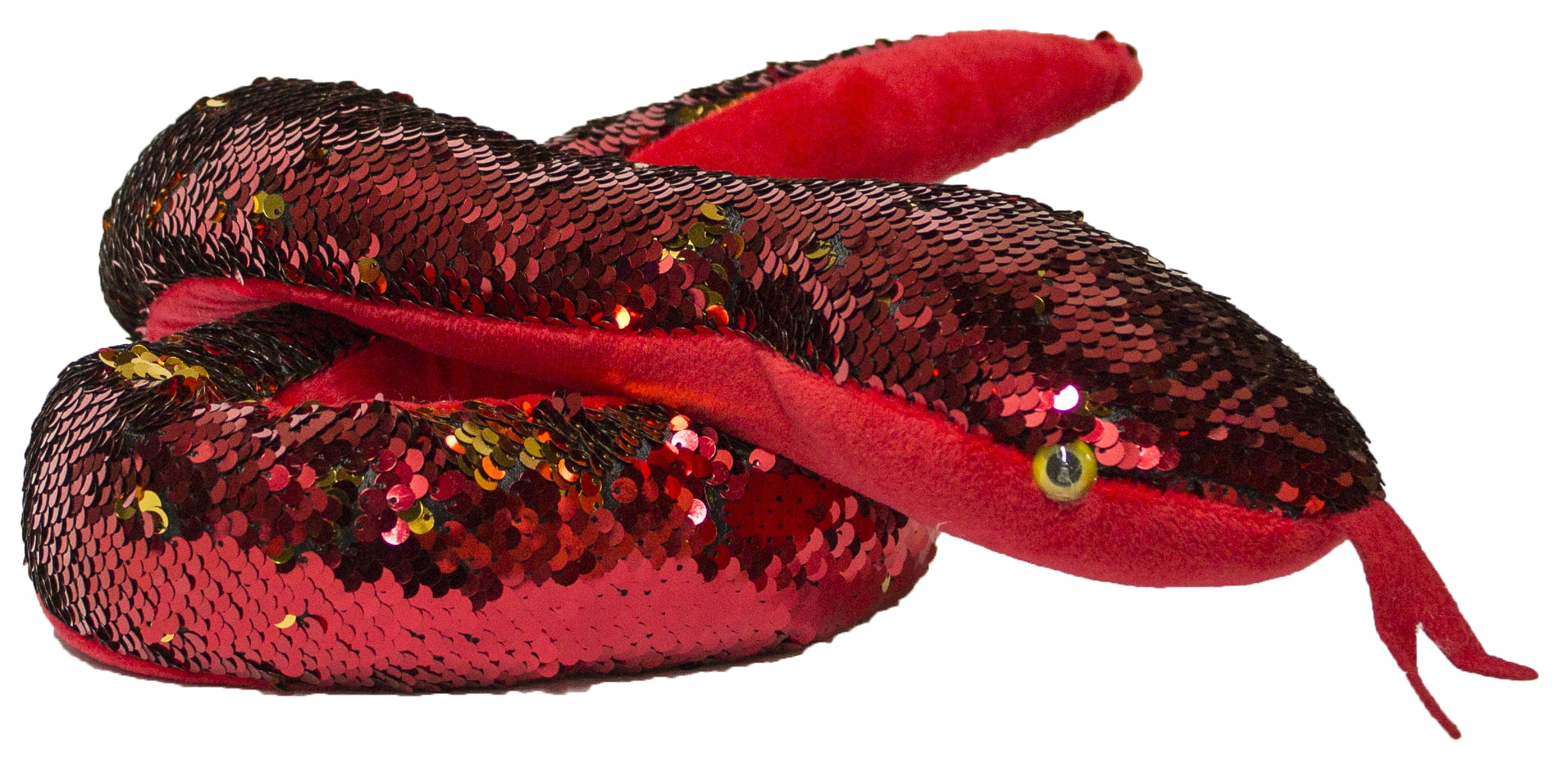 48 Inch Long Color Changing Sequin Soft Plush Snake