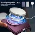 thumbnail image 3 of Decase Case for Samsung Galaxy Z Flip 6, Shockproof Magnetic 360° Rotating Kickstand Phone Case, Wireless Charging Supported,Winered, 3 of 11