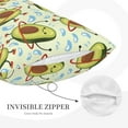 thumbnail image 5 of Daiia Avocado Doing Sport Bedding Waterproof Pillow Protector Zippered Queen – Bed Bug Proof Pillow Encasement-14"x20", 5 of 9