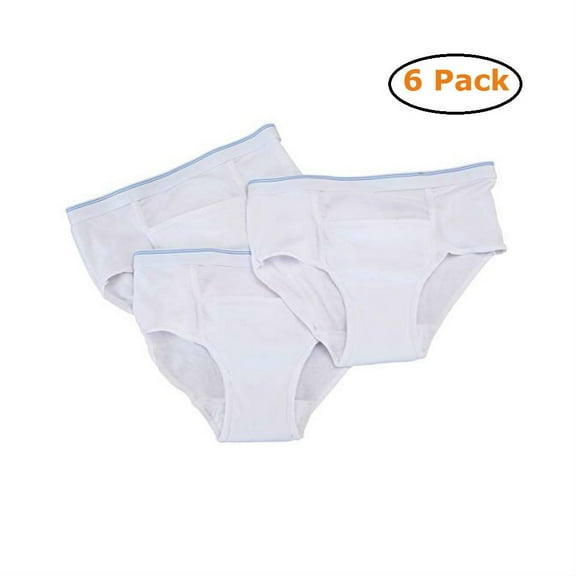 Men's Reusable Incontinence Brief 6oz 3-Pack - Size -Large 38-40 - Pack of 2