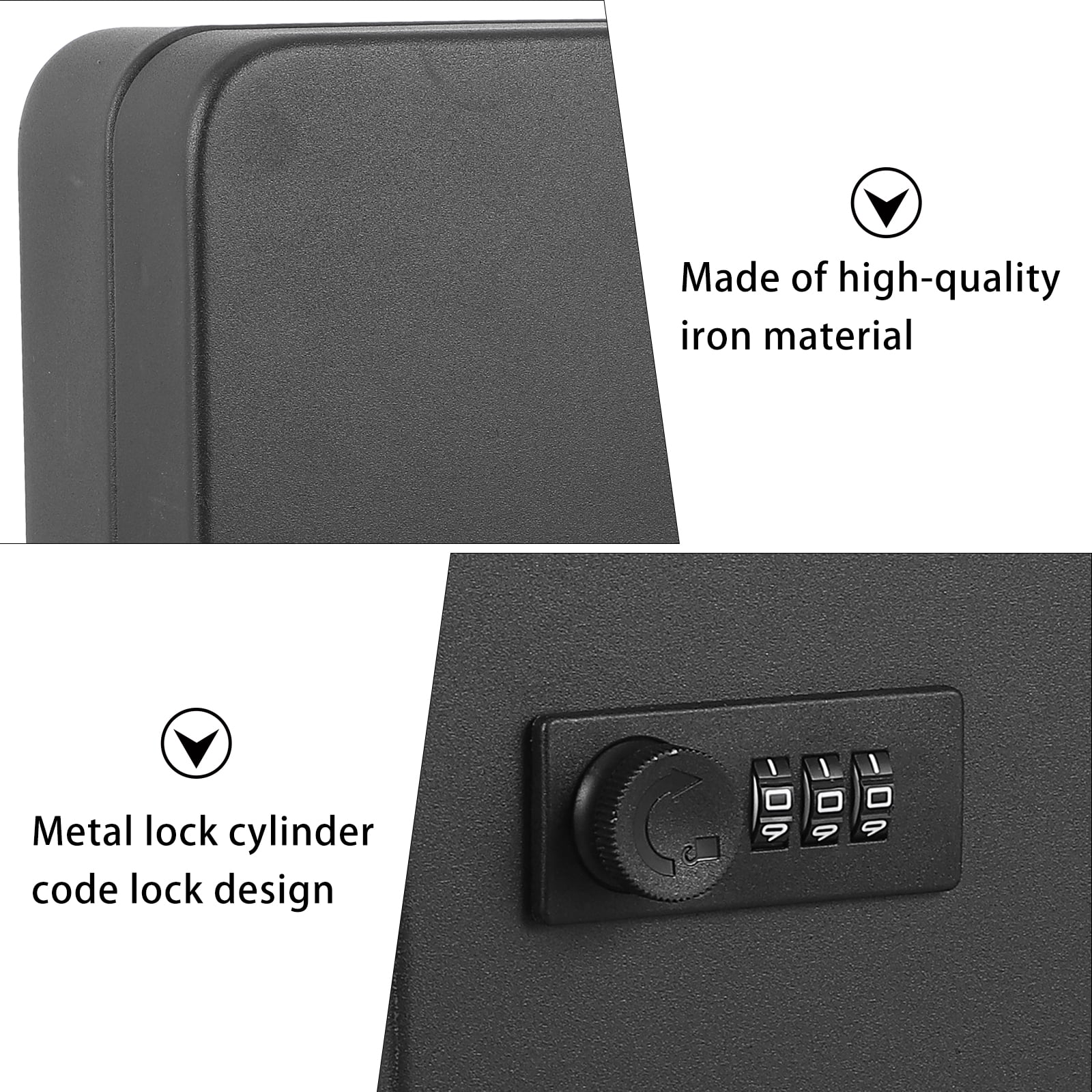 Melantax 1 set of wall mounted key box household key box 48 slots safe cabinet