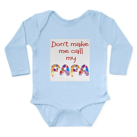 CafePress - My Papa Body Suit - Long Sleeve Cotton Baby Bodysuit