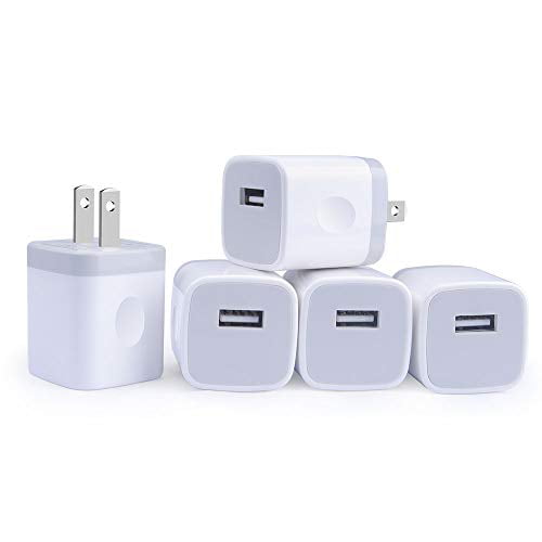USB Wall Charger 4 Pack Wall Charger Adapter 2.1A Dual Port Travel Quick Charger Plug Home Power Charging Block Charger Plug for Samsung Galaxy S10 S9 S8 S7 Note 9 8 LG and More