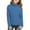 Blue, variant on Girls Long Sleeve Turtleneck Pullover Sweater Soft Knit Lightweight Casual Top for Autumn Winter Comfort