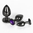 thumbnail image 2 of Tapón anal de metal redondo grande, mediano y pequeño de color pistola para parejas, hombres y mujeres, coqueteo, masturbación, juguetes sexuales para adultos, expansor anal, 2 of 5