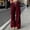 Wine women's wide leg cargo pants a1, variant on BRELIL Women's Casual Wide Leg Cargo Pants with Pockets Loose Drawstring Elastic Waist Flowy Long Trousers Loungewear Activewear Party Outfits, Navy S