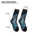 thumbnail image 2 of Uemuo Moon Wolf Warrior Printed Kids Boys Socks Seamless Crew Socks Crazy Funny Athletic Sport Socks for Children, 2 of 6