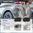thumbnail image 3 of AutoShack Front Brake Rotors & Premium Pads for Toyota, Sienna 2004-2010 Camry 2005-2006 Avalon 2005-2007 Solara 2004-2008, FWD AWD L4 2.4L V6 3.0L 3.3L 3.5L - 11.65" (296 mm), 5-Lug, 3 of 5
