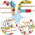 thumbnail image 4 of Shisuyan 1Pc Fruit Pattern Round Beads Maze Plaything Early Education Toy (Random Color), 4 of 8