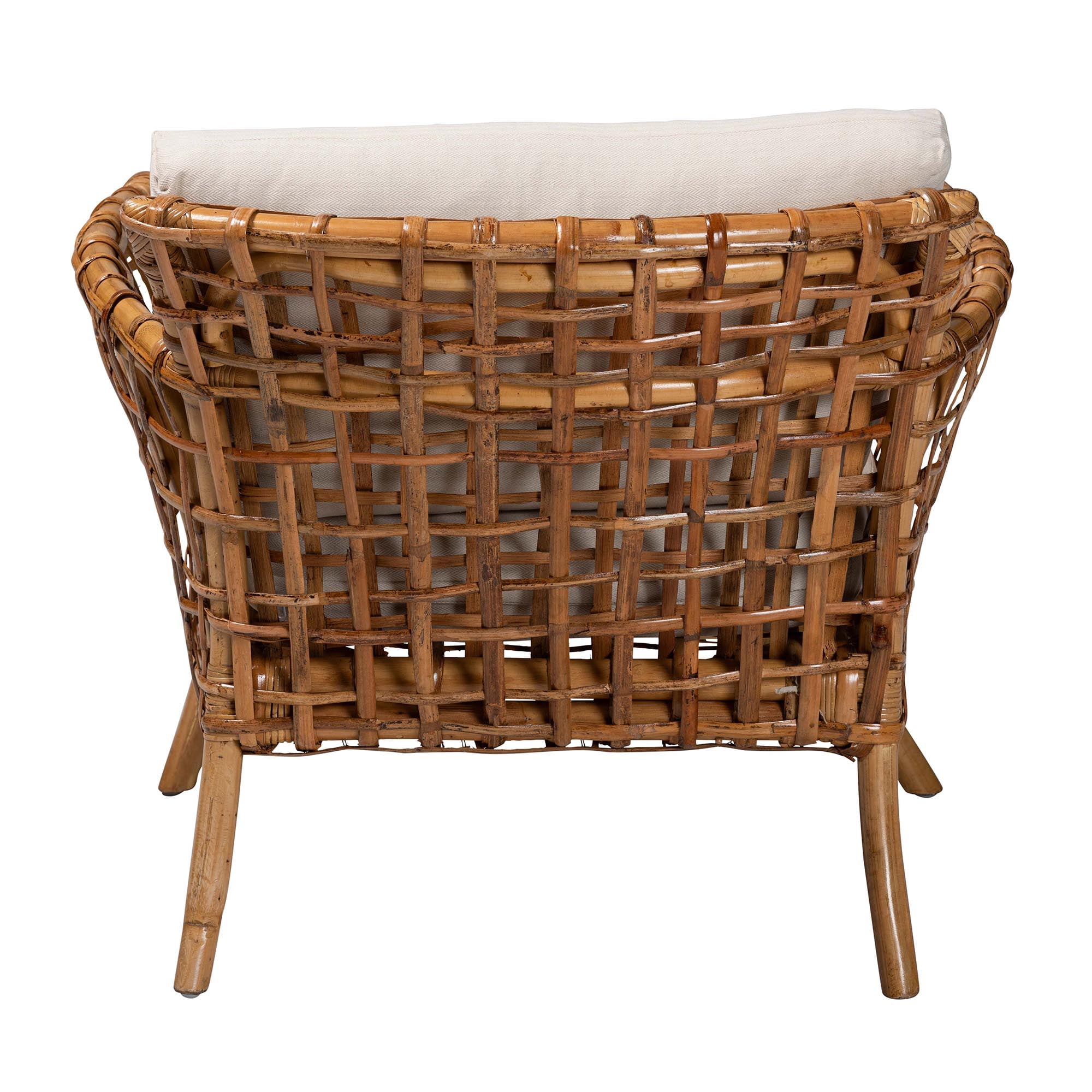 Bali & pari Babette Rattan BOHO Accent Chair, Natural Brown