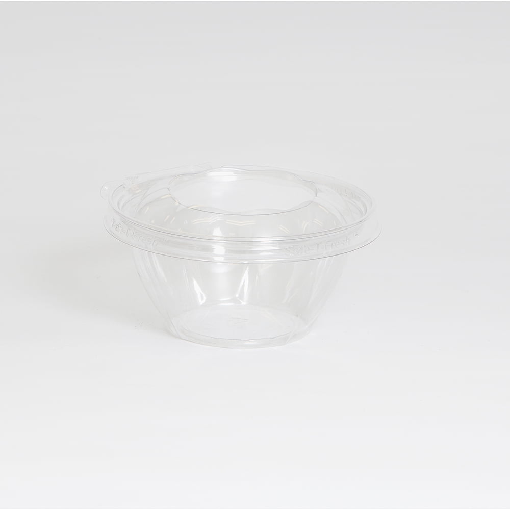 Inline Plastics Safe-T-Fresh 16 oz Clear Polyethylene Tamper Resistant Round Food Bowl | 240/Case