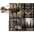 thumbnail image 6 of Forest Kitchen Valance Set,Magical Fantasy Watercolor Landscape Forest Mountains Home Decor Rod Pocket Window Valance for Kitchen Dining Room 54x18in+27x24in x2, 6 of 6