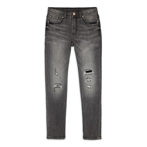 Wonder Nation Boys Rip and Repair Jeans, Sizes 4-18 & Husky