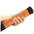 thumbnail image 4 of Portable Pocket Guitar 6 Fret Model Wooden Practice 6 Strings Guitar Trainer for Beginners, 4 of 5
