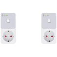 thumbnail image 1 of 2X Auto-Protecteur de Tension Socket Switcher Surtension Protect Socket Voltage Safe Protect EU Plug, 1 of 1