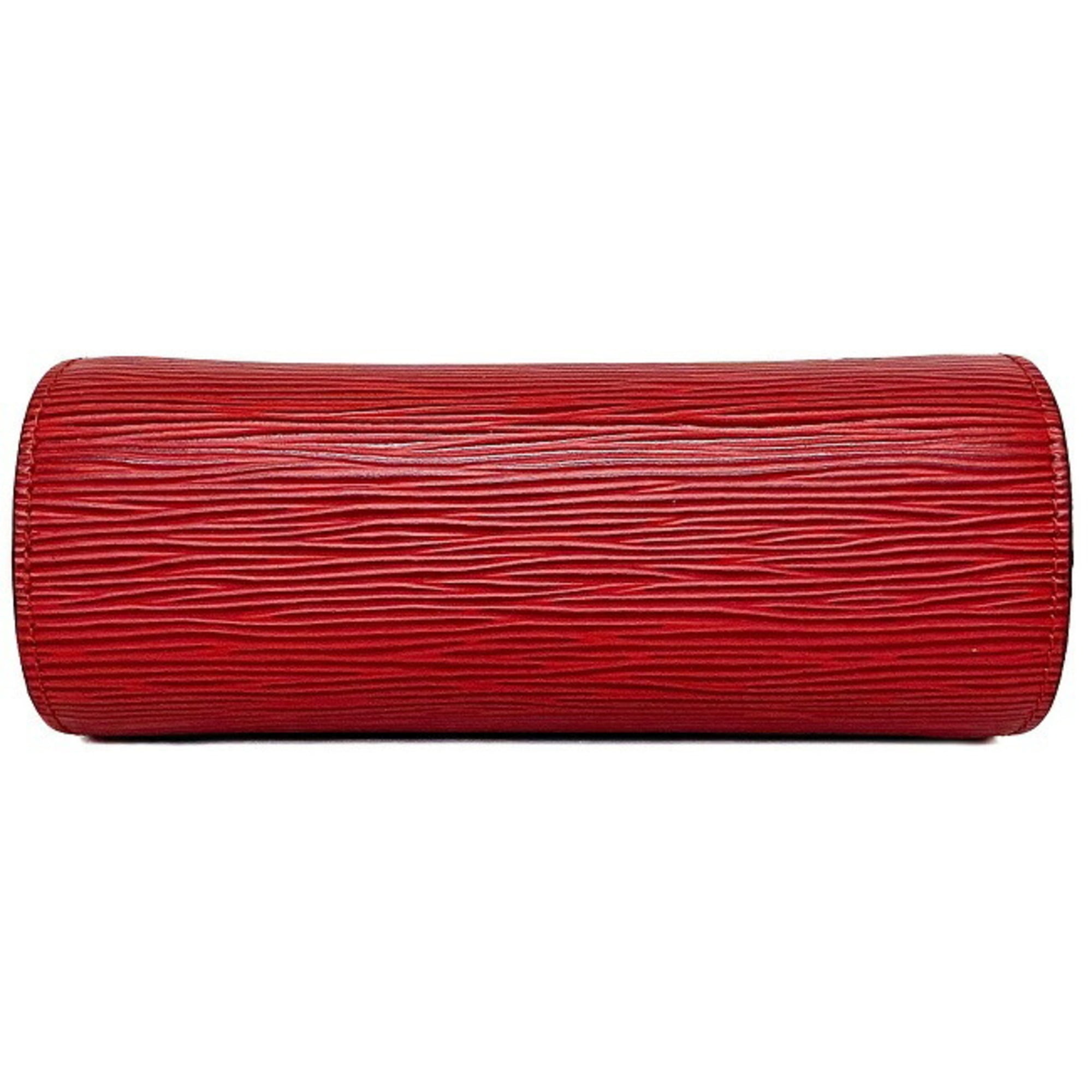 Authentic Louis Vuitton Epi Dauphine Cosmetic Pouch Red M48447 LV 4755G