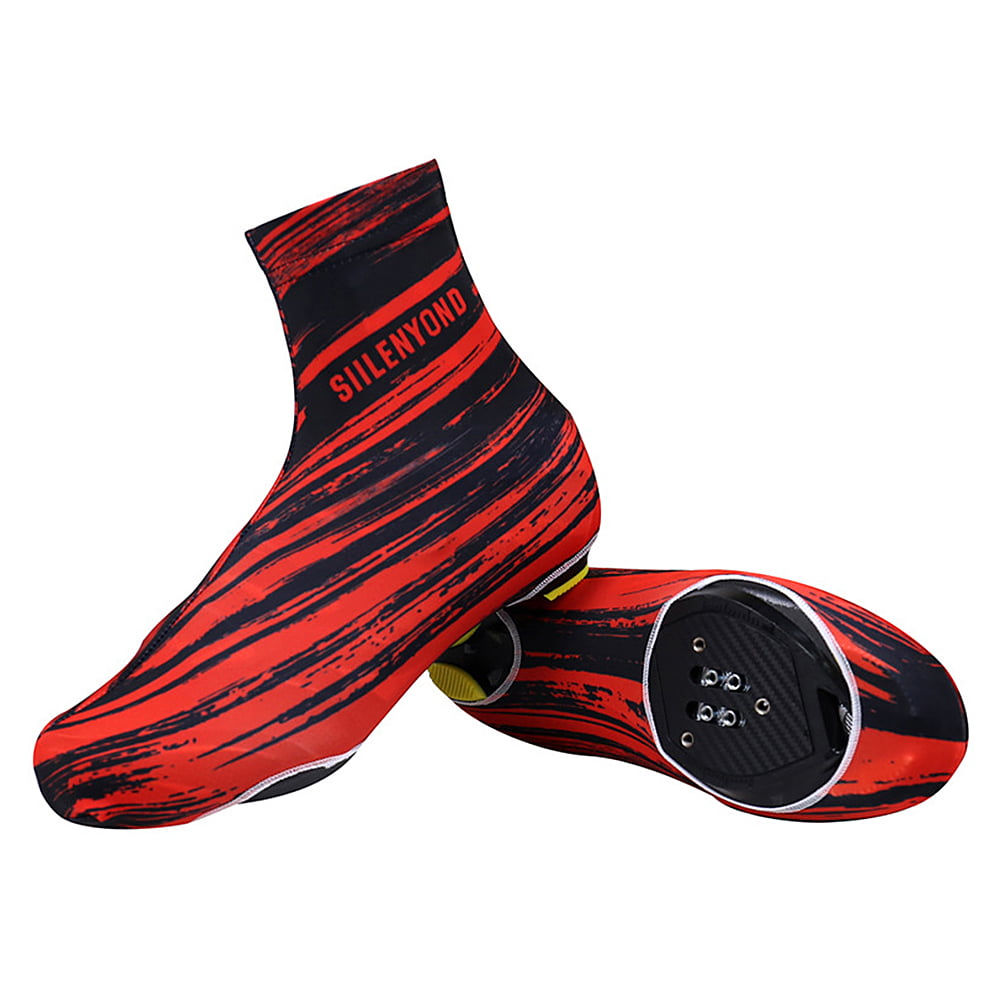 women bicycle gaiters Frelaxy Bicycle overshoes rain overshoes with reflective strips and adjustable Velcro fastener children thick rain cover for shoes for men waterproof