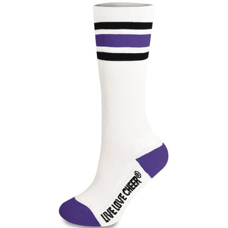 

Knee High Striped Sock Purple Adult