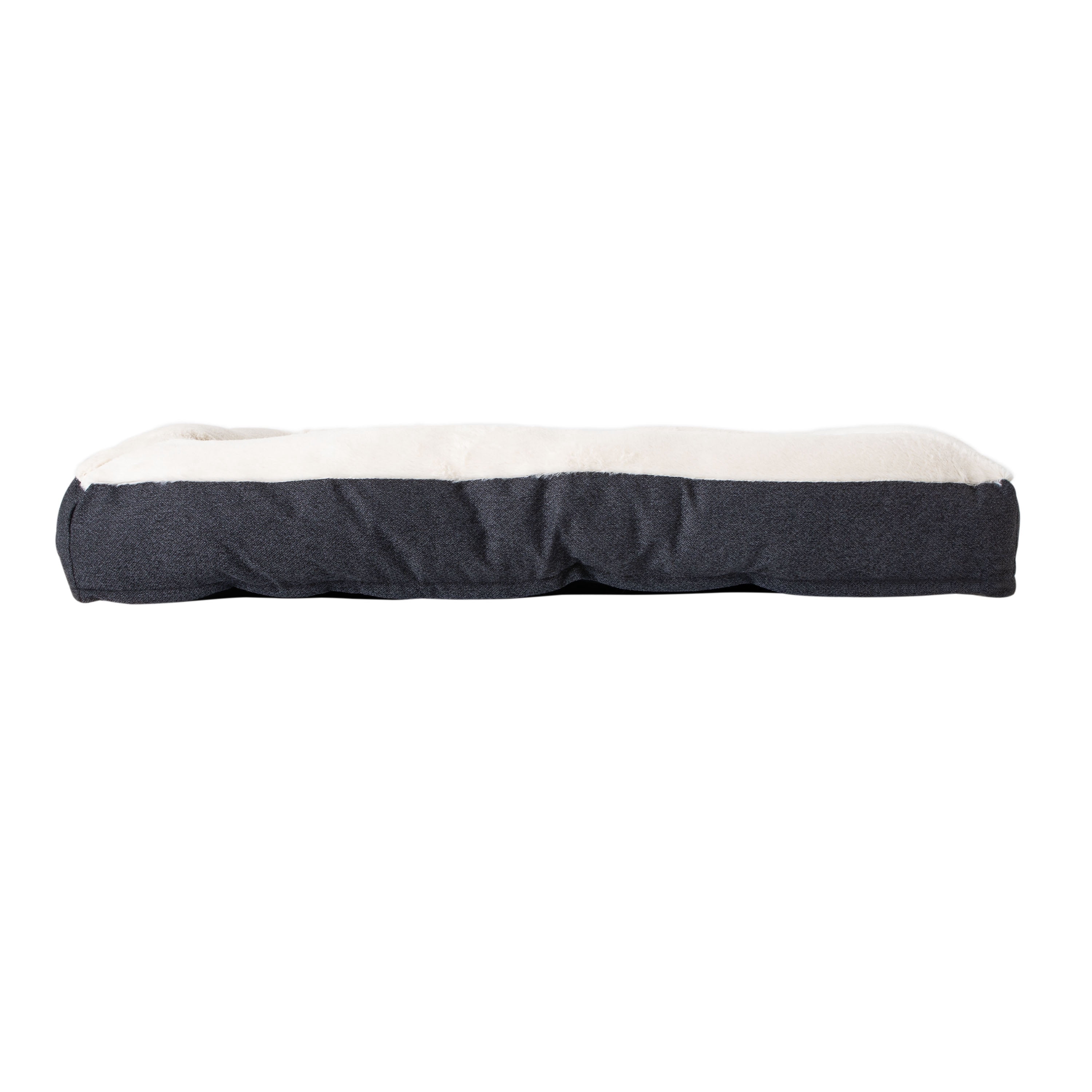 Petmate Rectangular Bolster Dog Bed, Cat Bed, 30 x 40 Inches, Non Skid Bottom, Removable Machine Washable Cover, Assorted Navy or Brown
