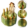 thumbnail image 2 of Soporte para brochas de maquillaje desmontable giratorio 360, soporte para delineador de ojos, almacenamiento en el hogar (verde), 2 of 6