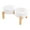 White, variant on NonSlip Ceramic Pet Feeders Bowl Set Elevated Wood Double Bowl Dish Set Large Capacity Dog Cats Feeding Accessories
