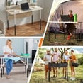 thumbnail image 3 of 4-Pack Folding TableLeg Extender, Metal Tables Leg Extensions, Heavy Duty 4 Levels/Heights Folding Tables Legs Supports, 3 of 7