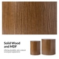 thumbnail image 4 of Tina's Home Round Nesting Side Table Set of 2, Modern Coffee Table Set for Living Room, Bedroom, Small Spaces, Walnut, 4 of 7