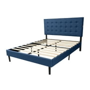 Living Essentials Madison Bed Frame in Box with LED and USB Port, Queen