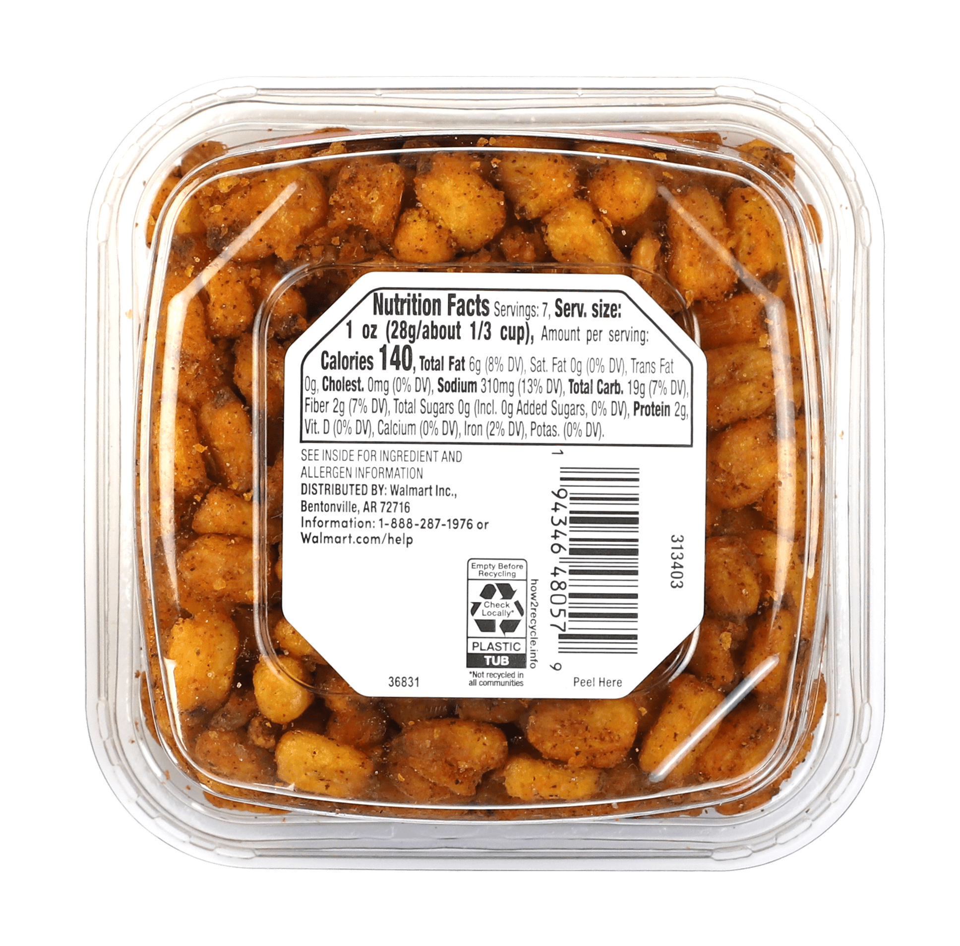 bettergoods Guajillo Pepper & Lime Toasted Corn Nuts, 7 oz Tub