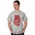 thumbnail image 4 of Powered By Plants Healthy Vegetarian Men's Graphic T Shirt Tees Brisco Brands X, 4 of 4