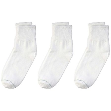 Athletic Quarter Socks for Men (3 Pack) (11-16 (up to 6E wide), White)