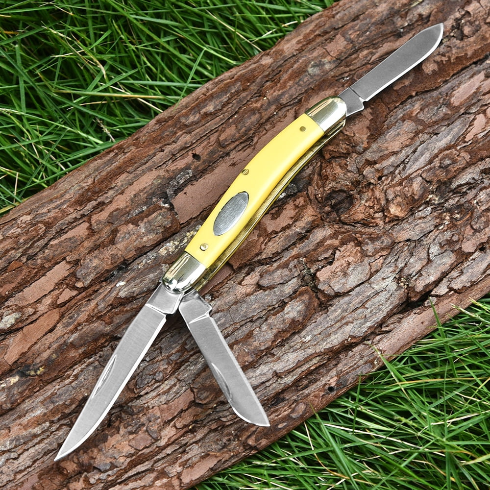 Advanced 3-Blade Copper Folding Knife - Outdoor Survival Essential, Top Gift for Enthusiasts