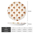 thumbnail image 2 of Yiaed Funny Corgi Print Bone China Decorative Plate Ceramic Dinner Plates Art Crafts with Display Stand-6in, 2 of 6