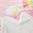 thumbnail image 4 of Erosebridal Kawaii Rainbow Fleece Blanket, Cartoon Cloud Sherpa Throw, Love Decoration, 4 of 6