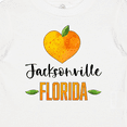 thumbnail image 4 of Inktastic Jacksonville Florida Orange in Heart Boys or Girls Baby T-Shirt, 4 of 5