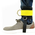 thumbnail image 5 of 2Pcs Ankle Straps Adjustable Lower Body Exercises Thicken D-Ring Foot Support Cuffs Leg Strength Workouts Pulley for Cable Machines -Yellow, 5 of 8