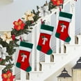 thumbnail image 4 of DAMAI Monogram Christmas Stockings with Letter,18 Inches Large Red Velvet Super Soft Letter Christmas Stockings,Red Stocking for Christmas Plush Cuffs Initial Christmas Stockings Holiday Xmas Gift, 4 of 5
