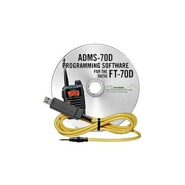 Rt systems programming software and usb 57b cable for the yaesu ft 70d