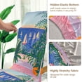 thumbnail image 5 of Yayeee 2 Pack Dining Chair Covers Stretch Parson Chairs Slipcovers Seat Protector, Boat Seaside, 5 of 6