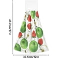 thumbnail image 3 of Dreamtimes 2 PCS 2 PCS Hand Towels, Spring Summer Fruit Strawberry Soft Absorbent Kitchen Hand Towels with Loop, Quick Dry Multi-Function Cleaning Cloths Bath Hand Towels, 12"x17", 3 of 6