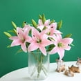 thumbnail image 2 of Lily Artificial Flower Arrangement Latex Artificial Flowers For Bouquet Wedding, 2 of 9