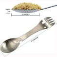 thumbnail image 6 of Multifunctional Camping Tool Stainless Steel Cookware Spoon Fork Bottle Opener Portable Durable Muiti Flatware Outdoor Survival Tools, 6 of 8