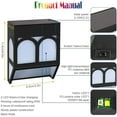 thumbnail image 5 of FloreceBien Lámpara solar para exteriores, luces solares para vallas, iluminación LED solar para decoración de paisajes para jardín, patio, entrada, puerta de entrada, blanco cálido/multicolor,, 5 of 5