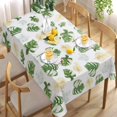 thumbnail image 4 of Spring Summer Palm Leaves Monstera Rectangle Tablecloth 60 x 84 Inch, Tropical Plants Gold Leaf Decorative Table Cloth Dining Table Cover, Hawaii Botanical Dinner Party Picnic Decoration, 4 of 6