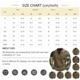thumbnail image 4 of Men's Fall Winter Polo Half Zip Sweatshirt, Dark Printed Camouflage Pullover for Outdoor Style, Casual Wear and Seasonal Utility,Light Green,L, 4 of 5