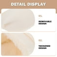 thumbnail image 4 of Mobestech Removable Warm Insoles for Slippers White Soft Plush Home Use 5Pairs, 4 of 8